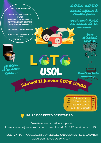 Loto 11 janvier 2025 Appel à bénévoles !