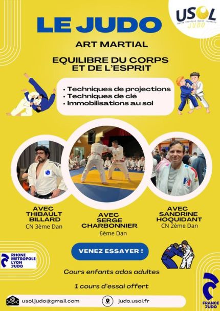 Enfant ado ou adulte, garçon et fille, viens faire du judo !