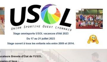 Stage omnisports d'été du 17 au 21 juillet 2023